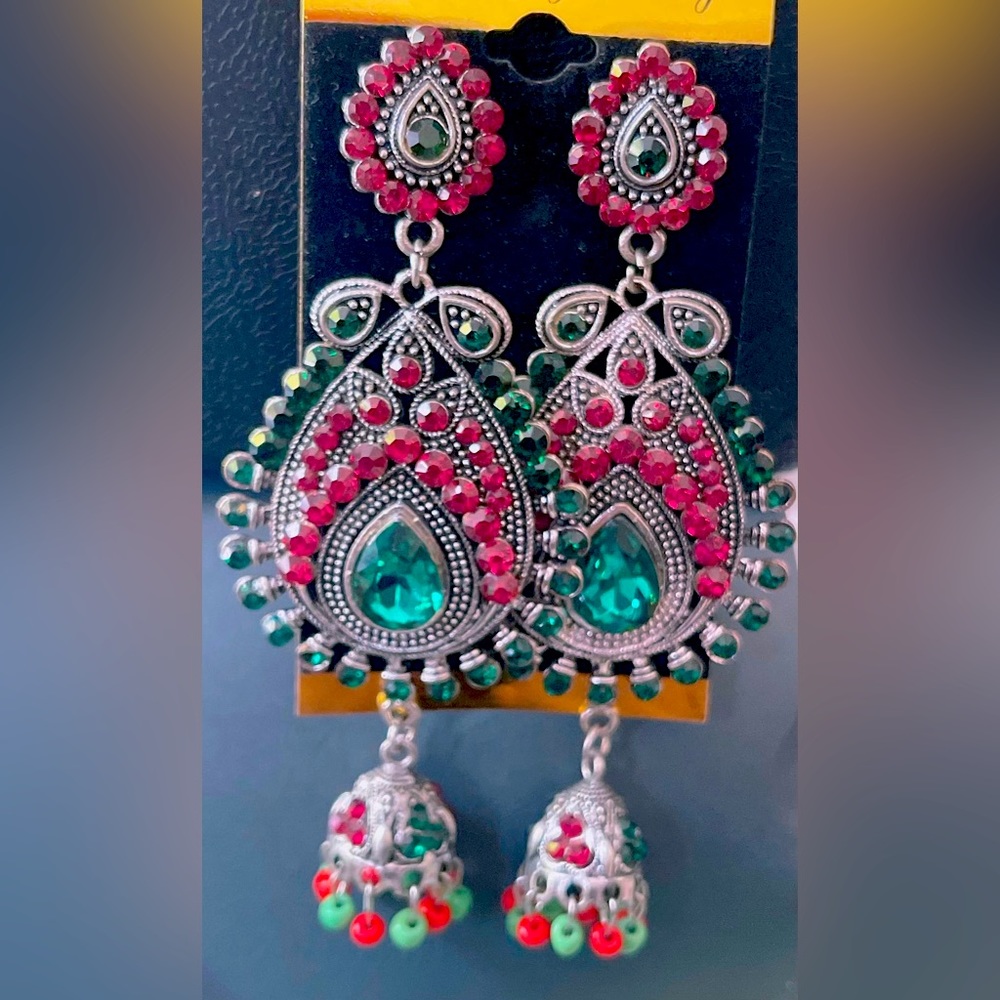 Jumka Earrings Ethnic Traditional Fashion Jewelry Pakistan Earring Indian Jhumka